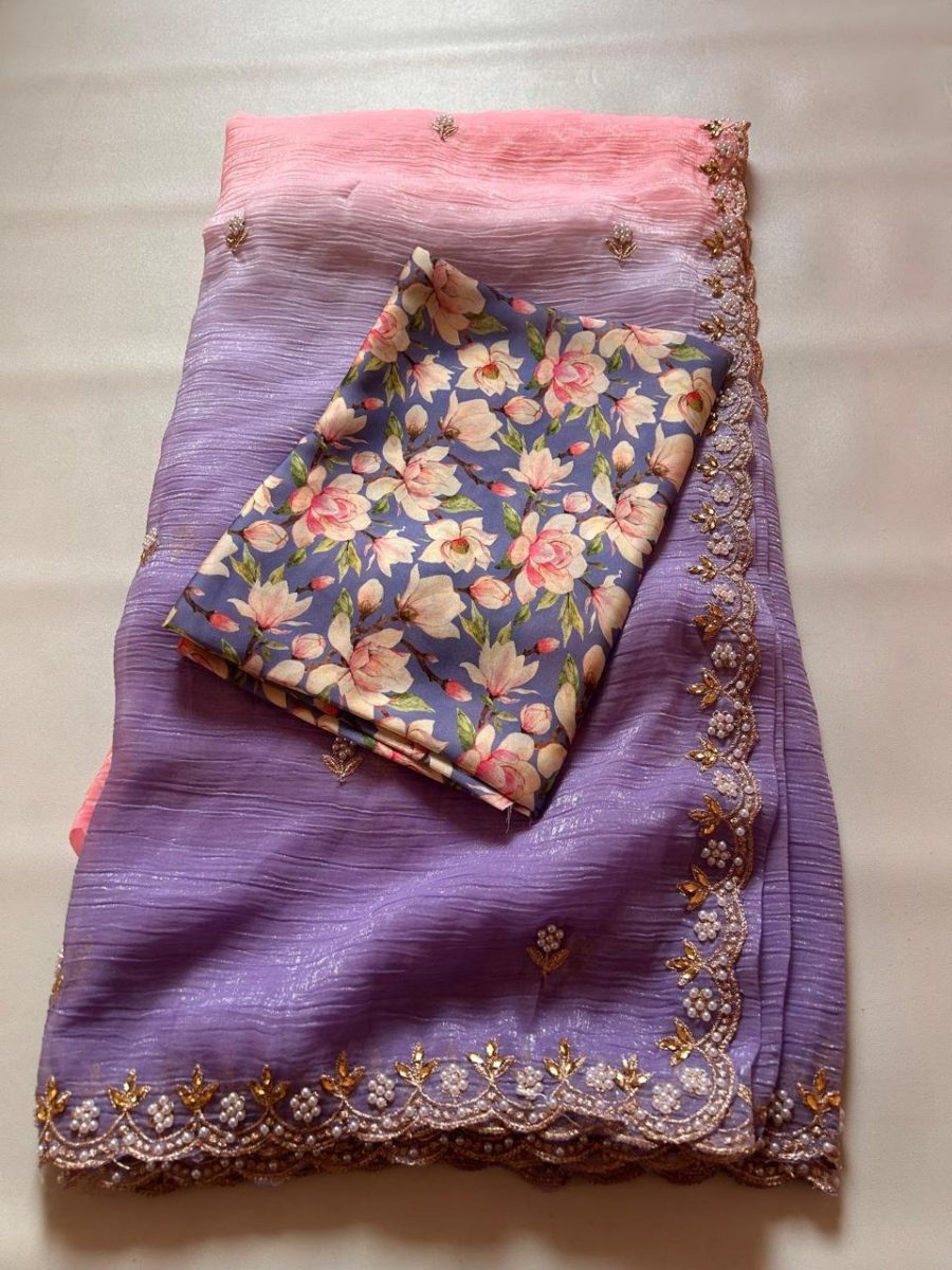 Chiffon Crush Sarees