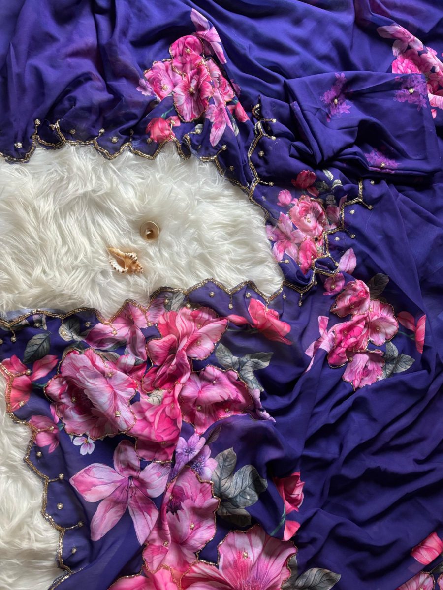 Floral Georgette Sarees πβ€οΈ