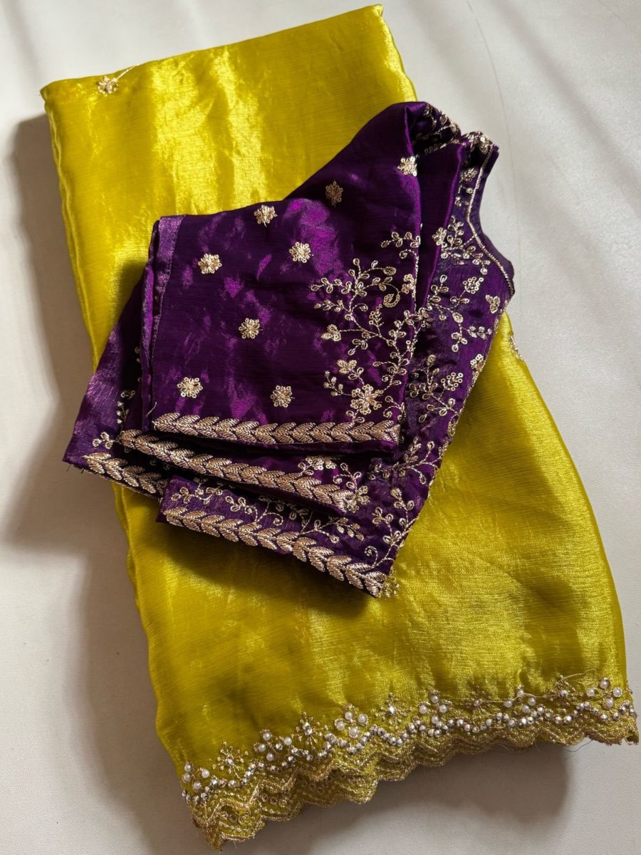 Crunchy Space Chiffon silk