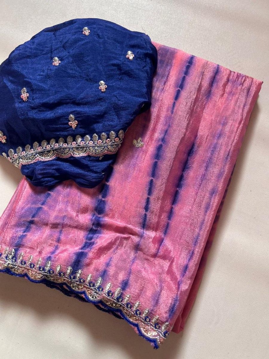 Bhama - a soft Chinnon saree