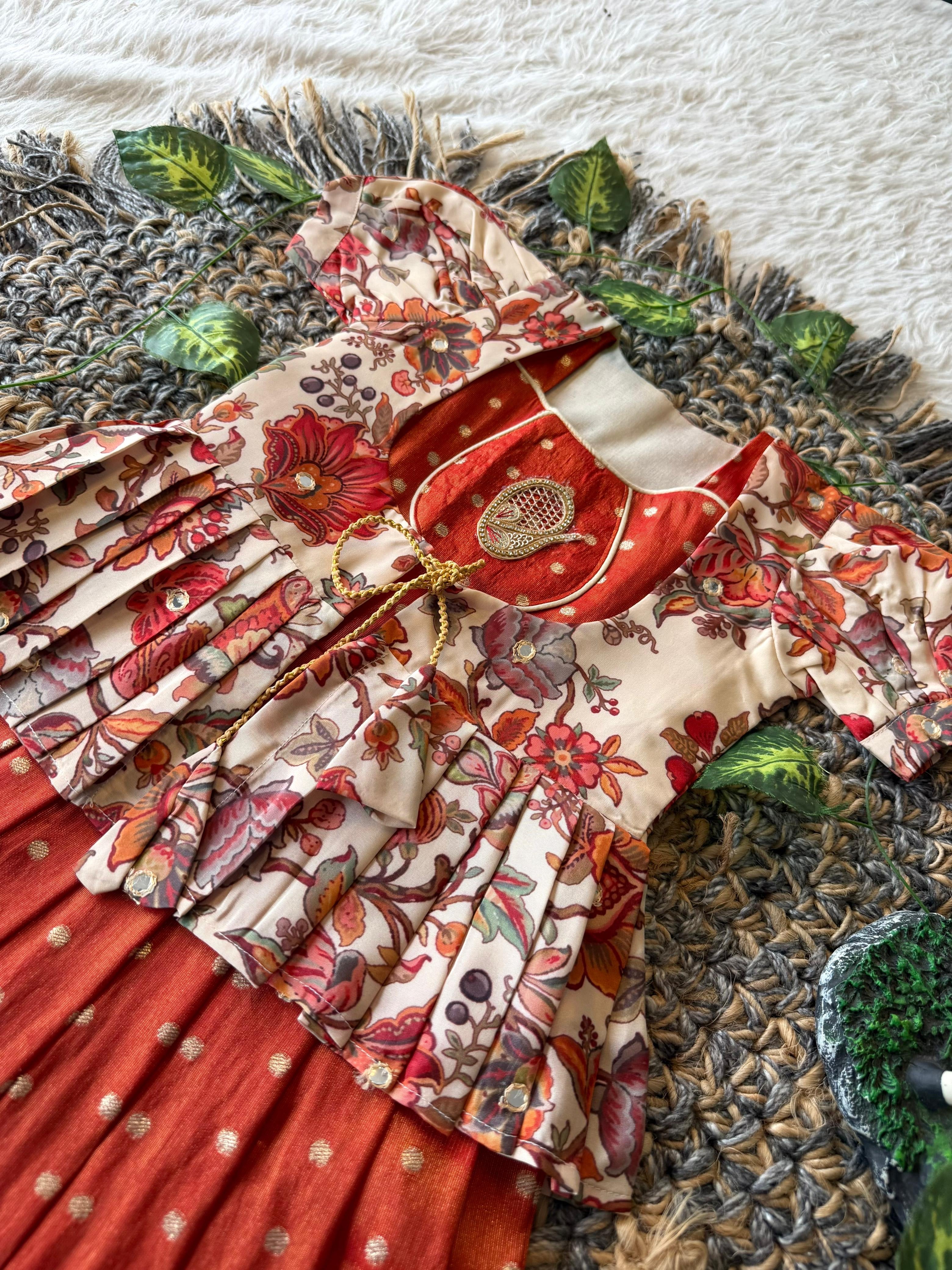 Vindhya : 2 In one frock