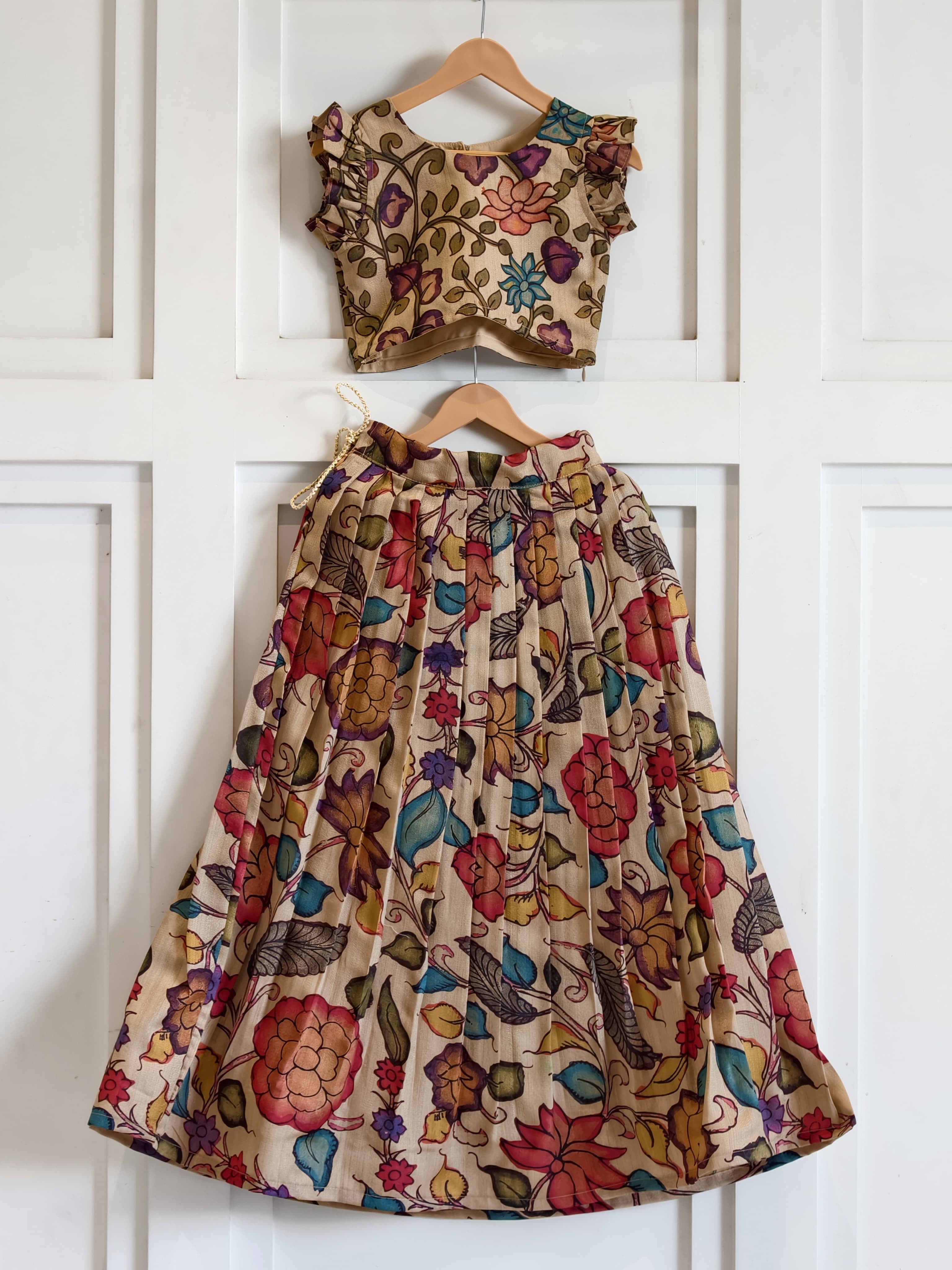 Kalamkari Kids Lehenga 💕🥰