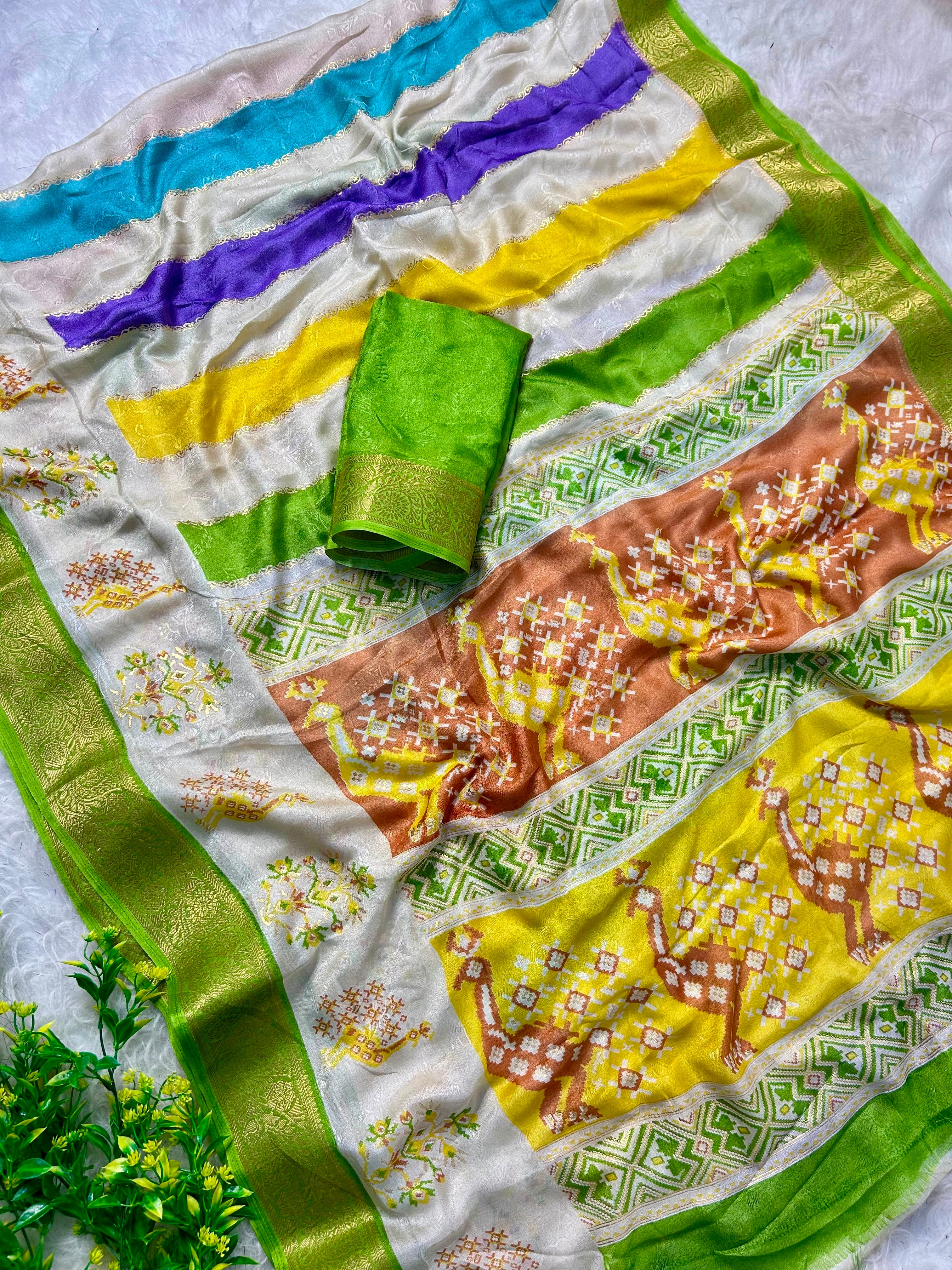Budget Sarees in Marsh mallow