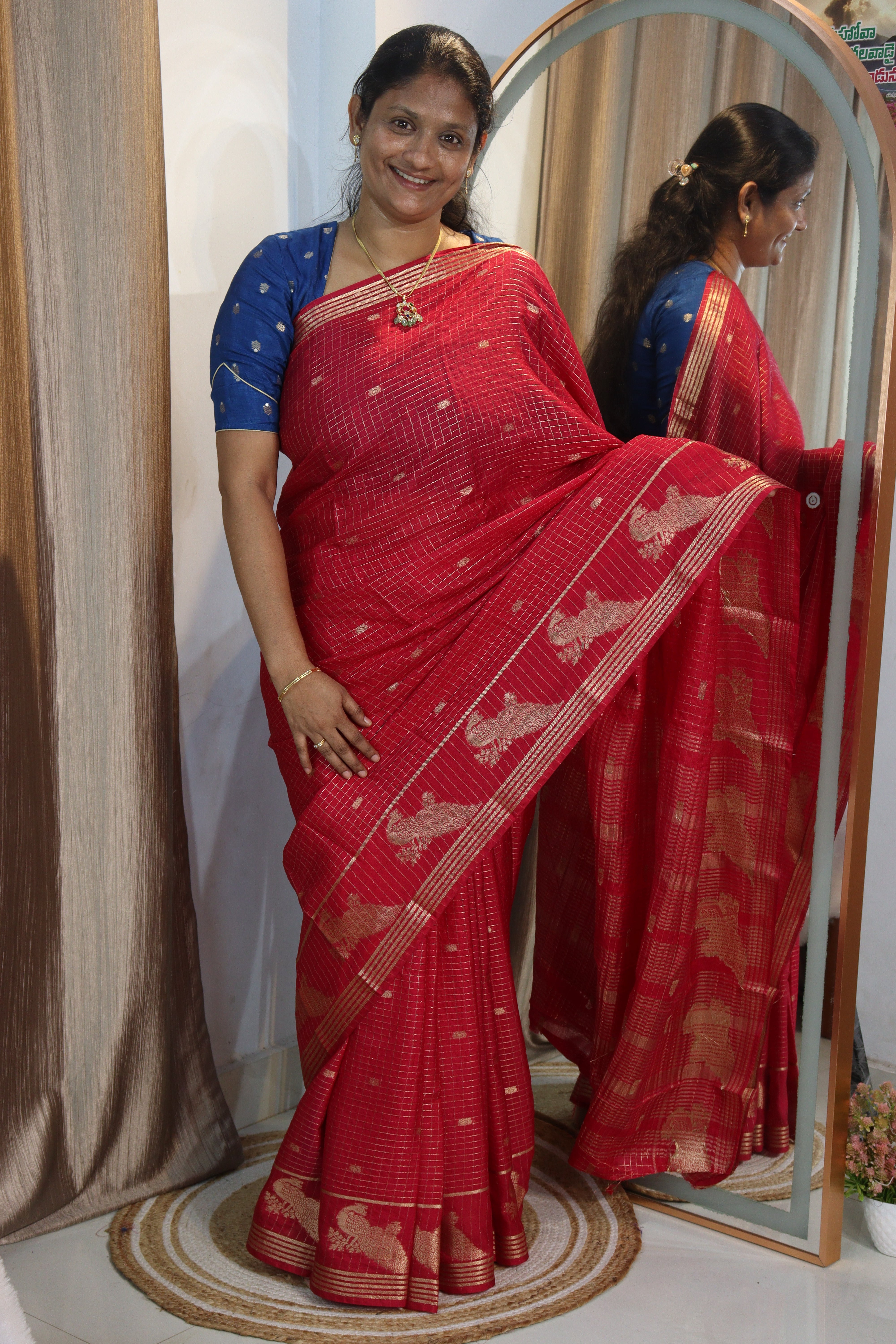 Sheya: Vintage sarees + Maggam work Blouse