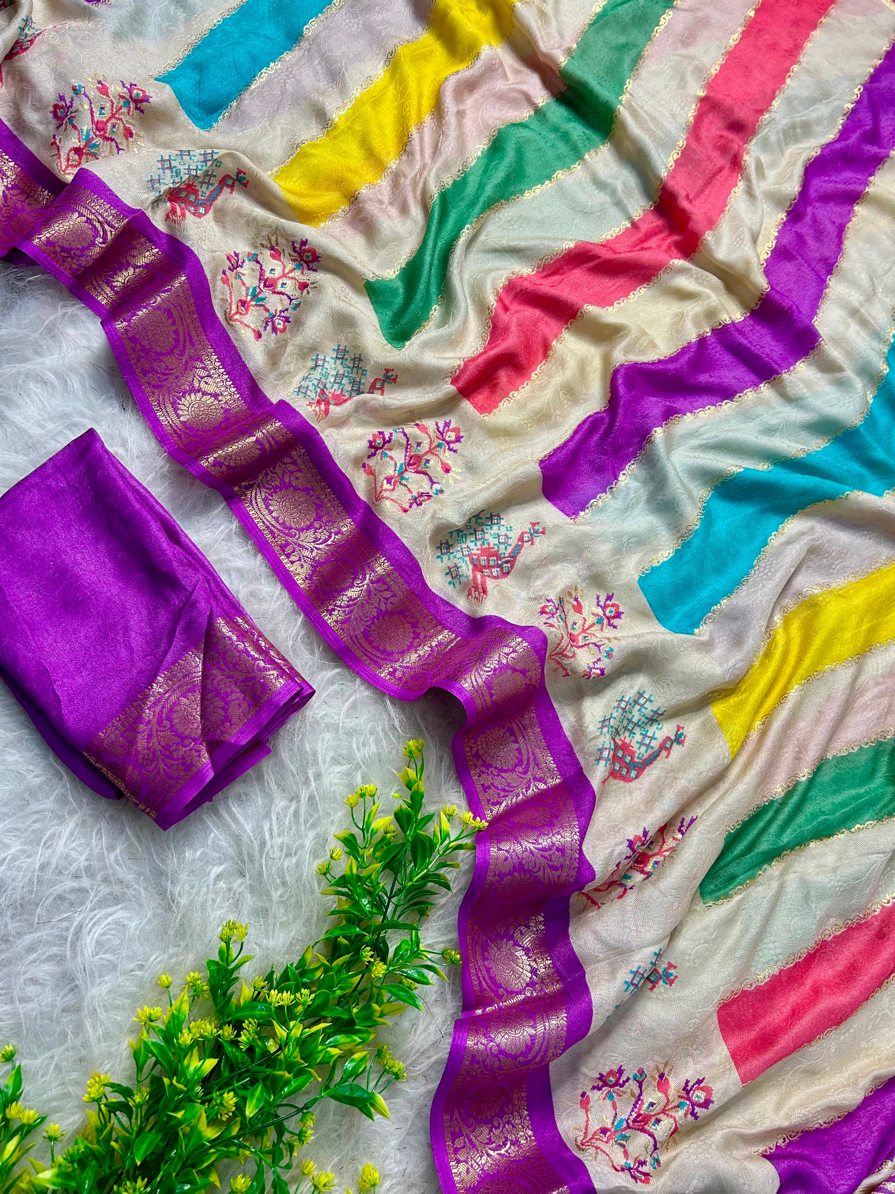 Budget Sarees in Marsh mallow