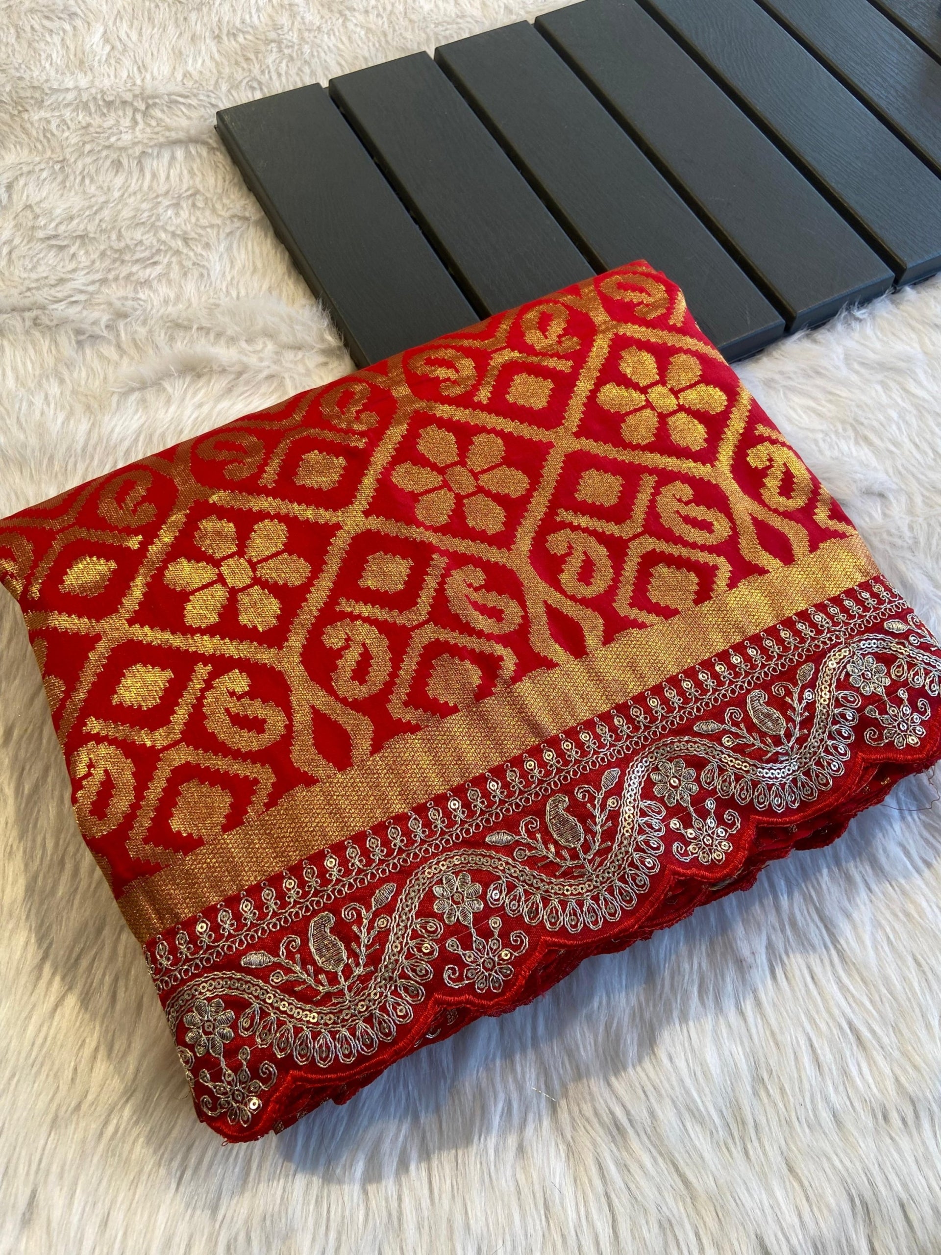 Pure Banarasi Lichi Silk
