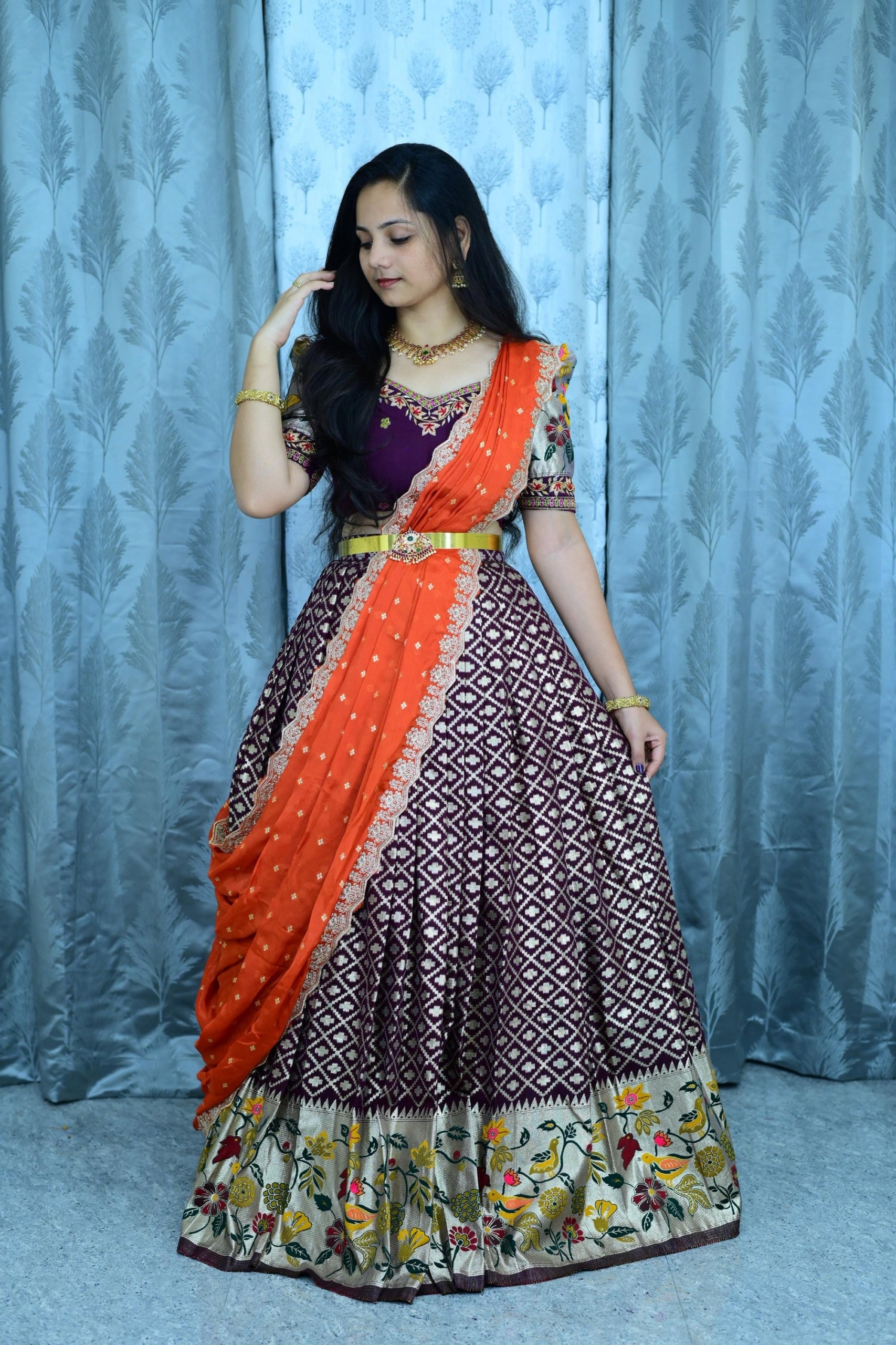 Traditional Half Sarees 💕