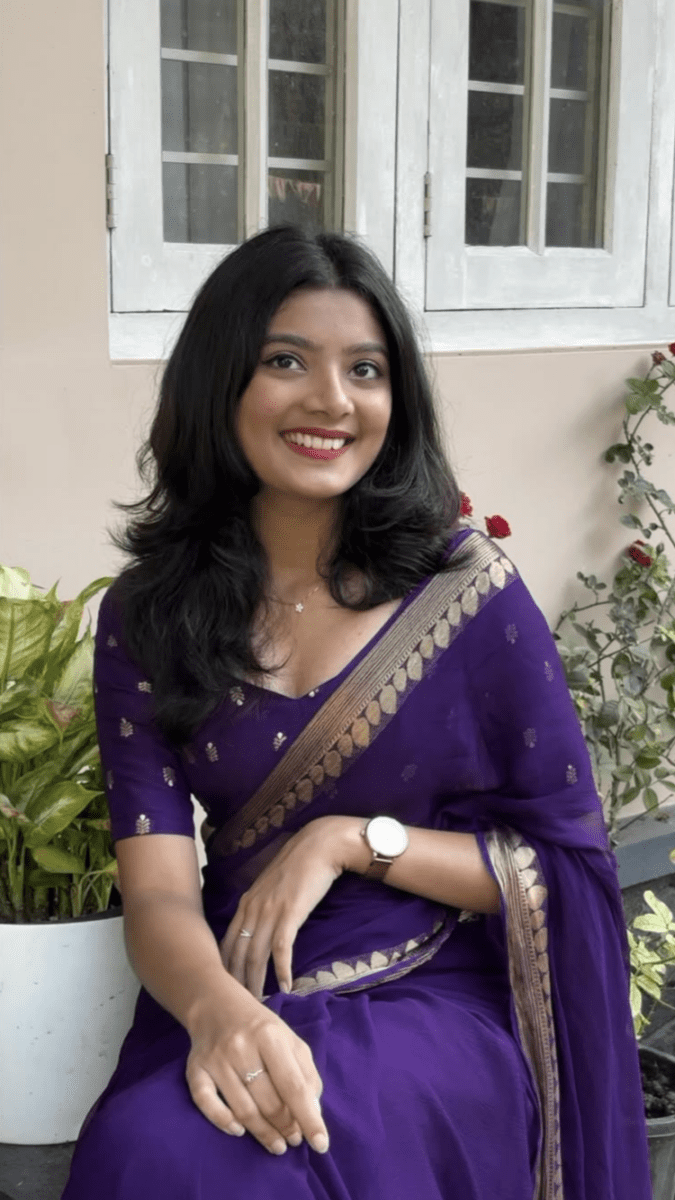 Chinnon Crepe Silk saree