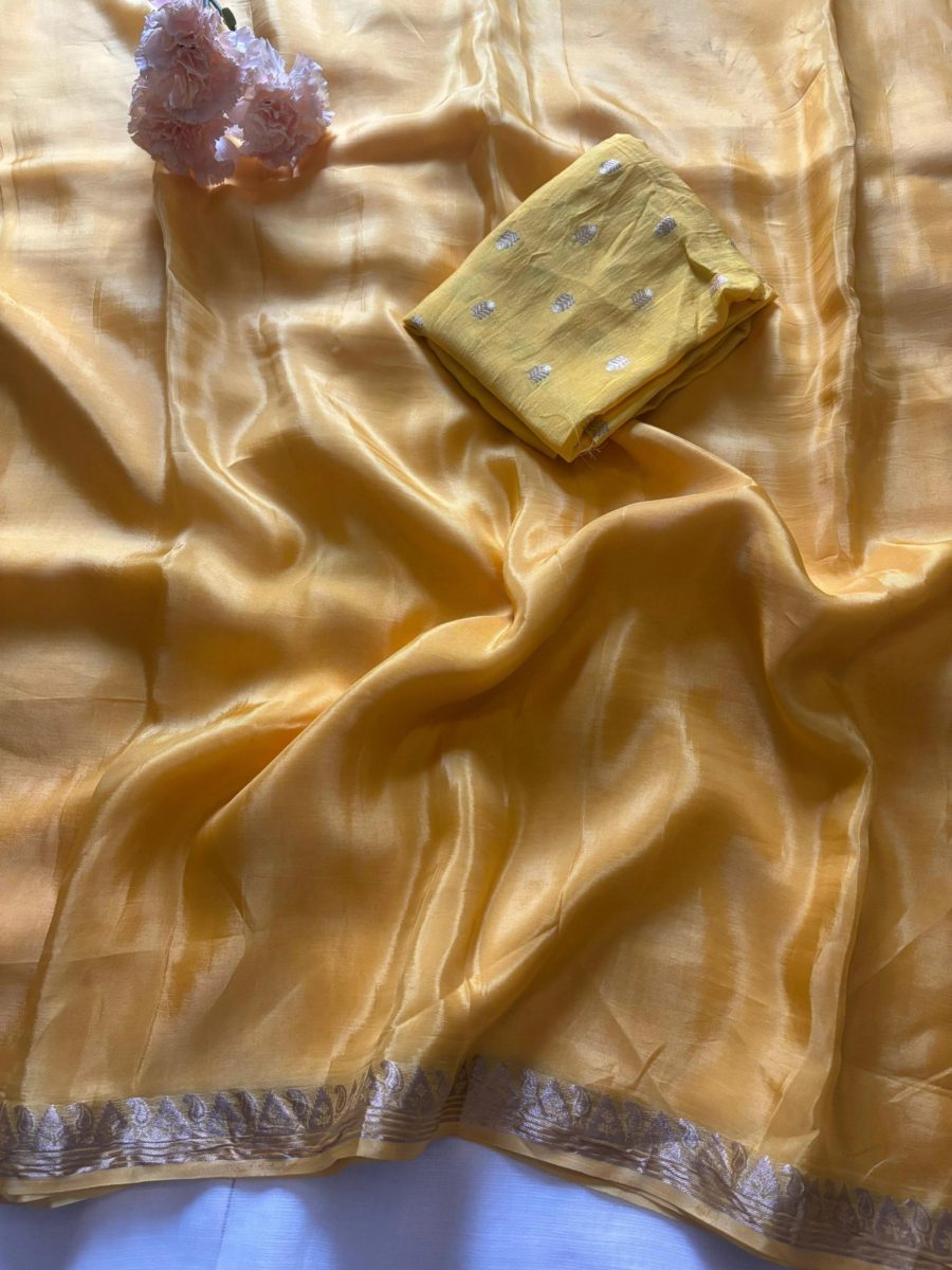 Chinnon Crepe Silk saree