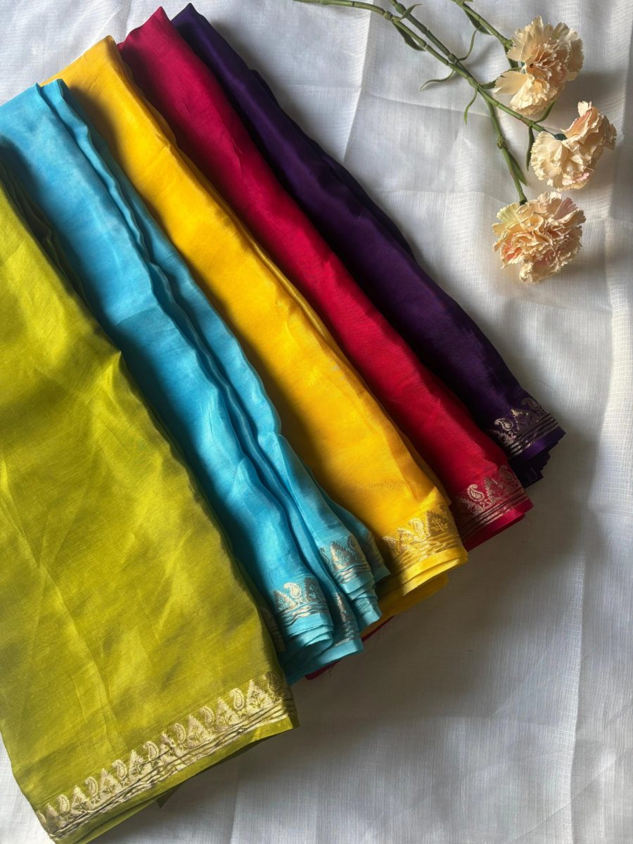 Chinnon Crepe Silk saree