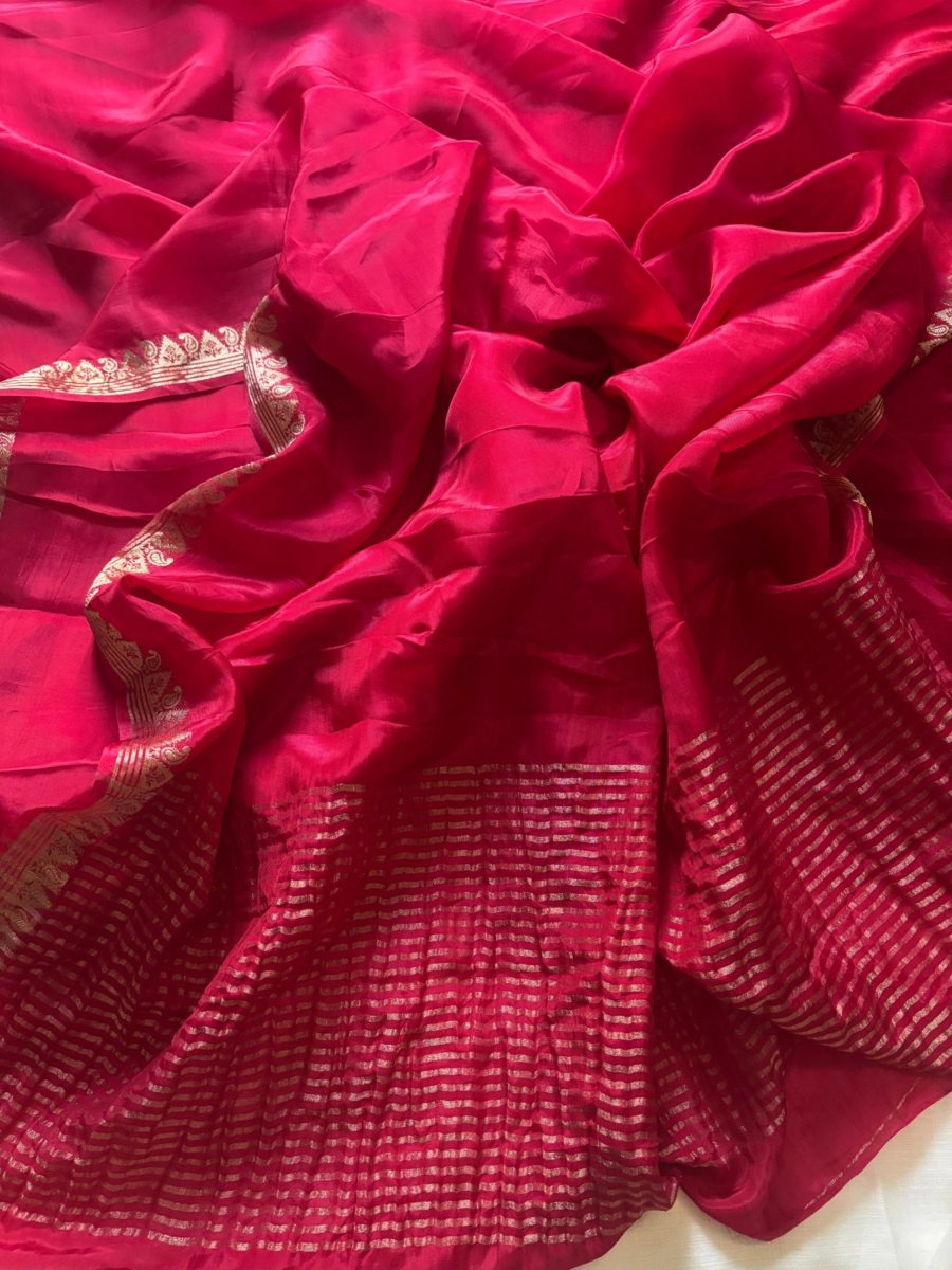 Chinnon Crepe Silk saree