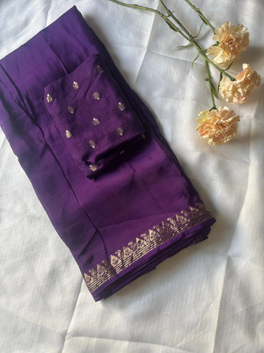 Chinnon Crepe Silk saree