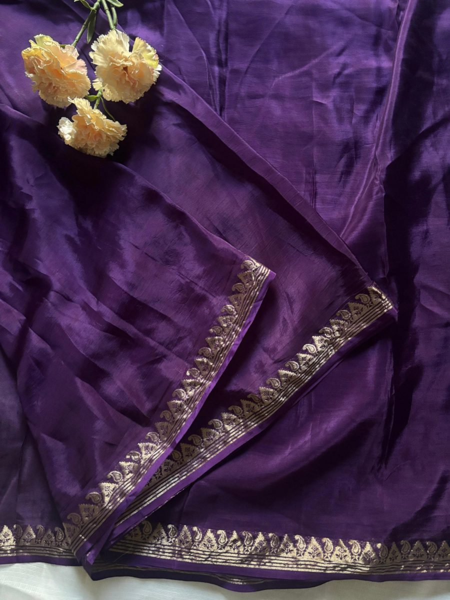 Chinnon Crepe Silk saree