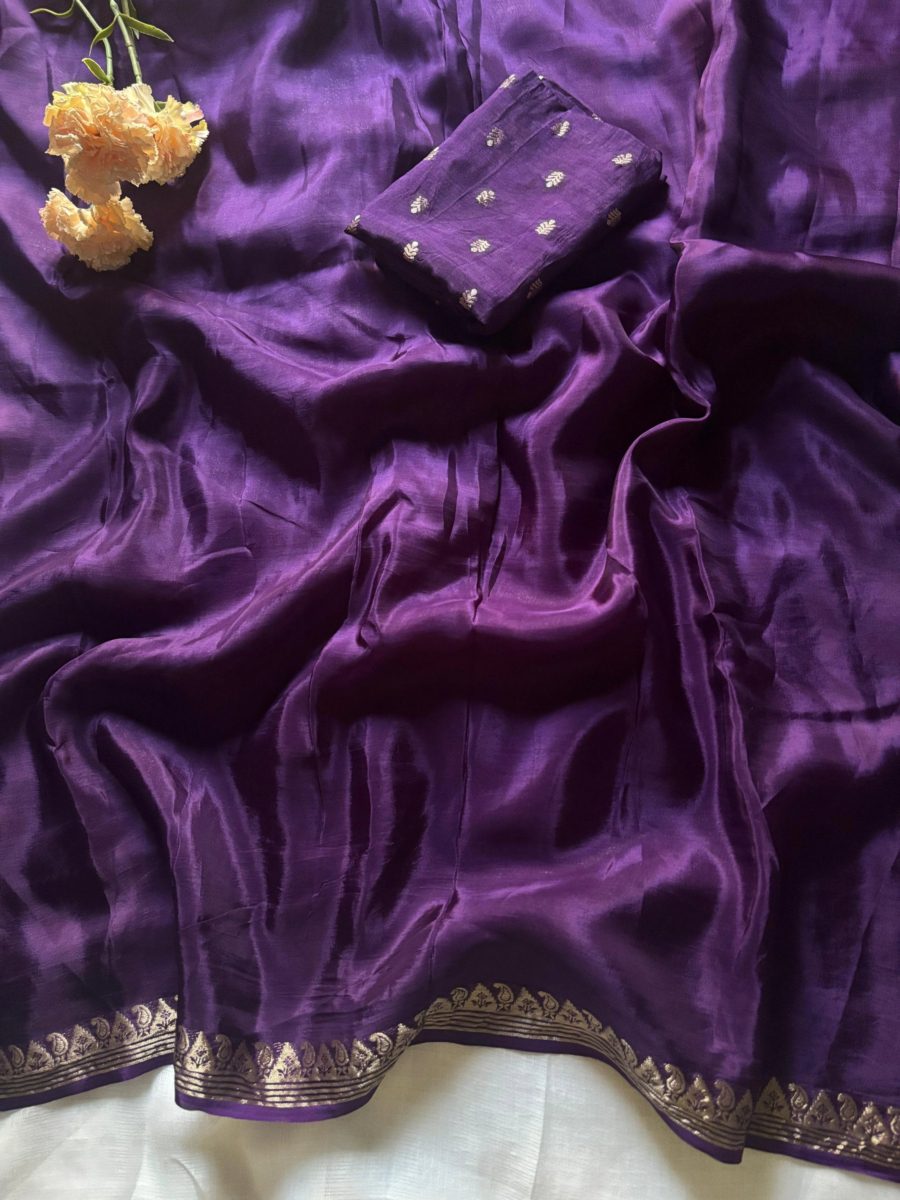 Chinnon Crepe Silk saree