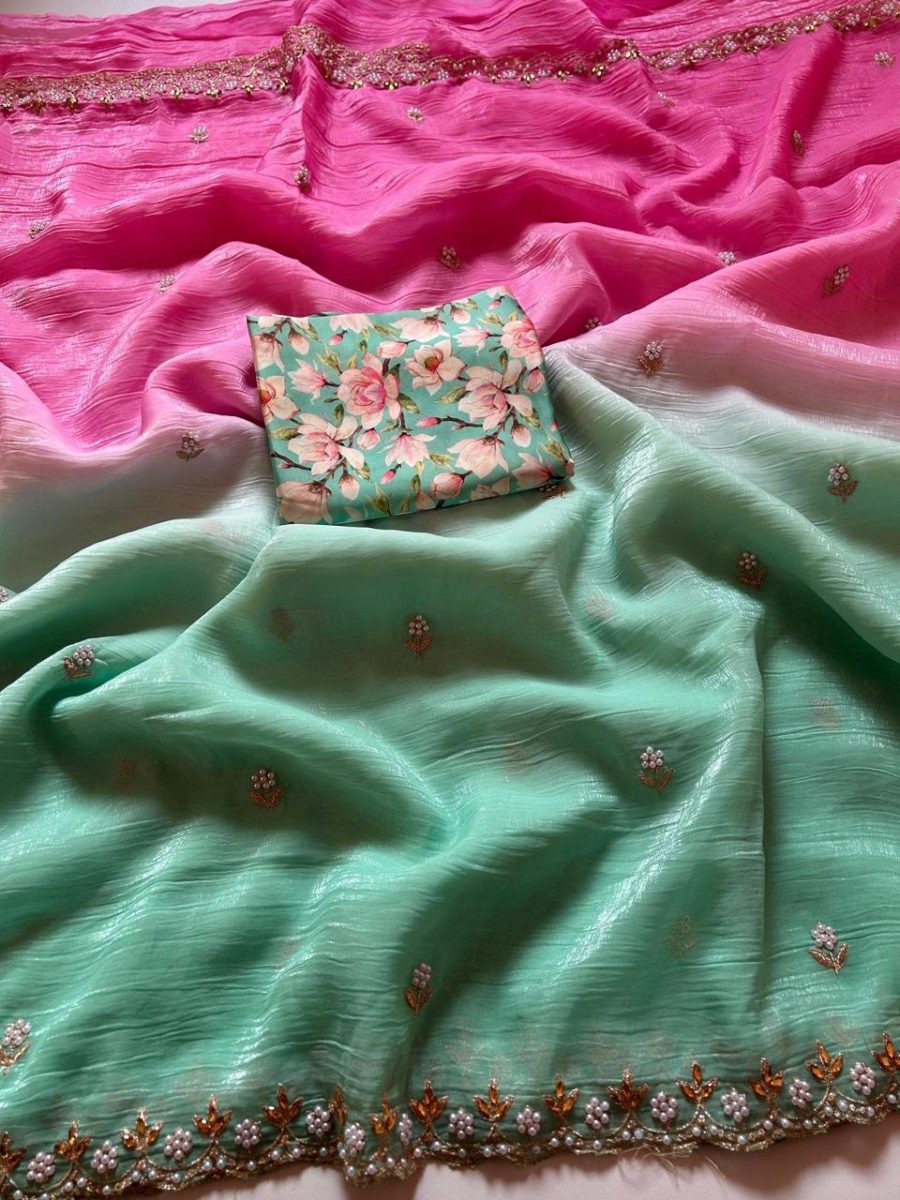 Chiffon Crush Sarees