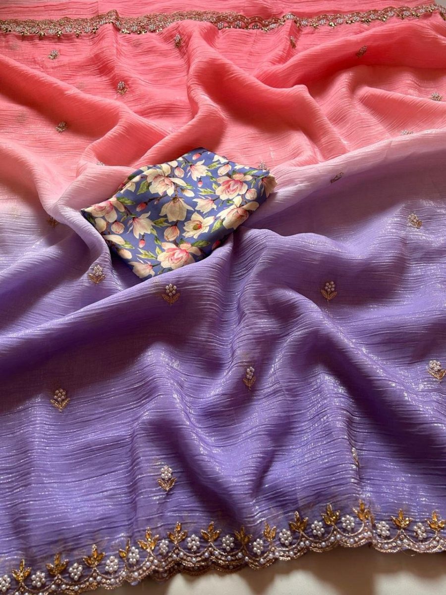Chiffon Crush Sarees