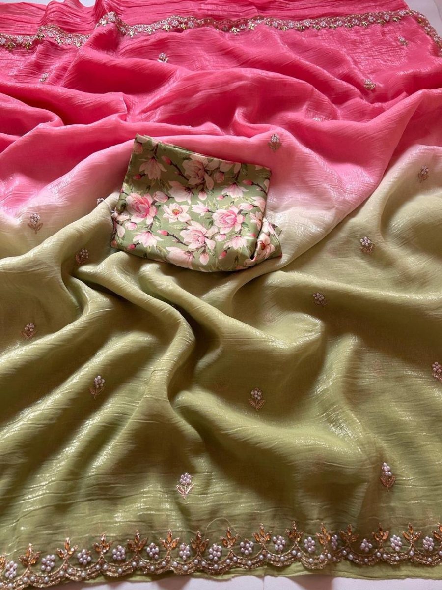 Chiffon Crush Sarees