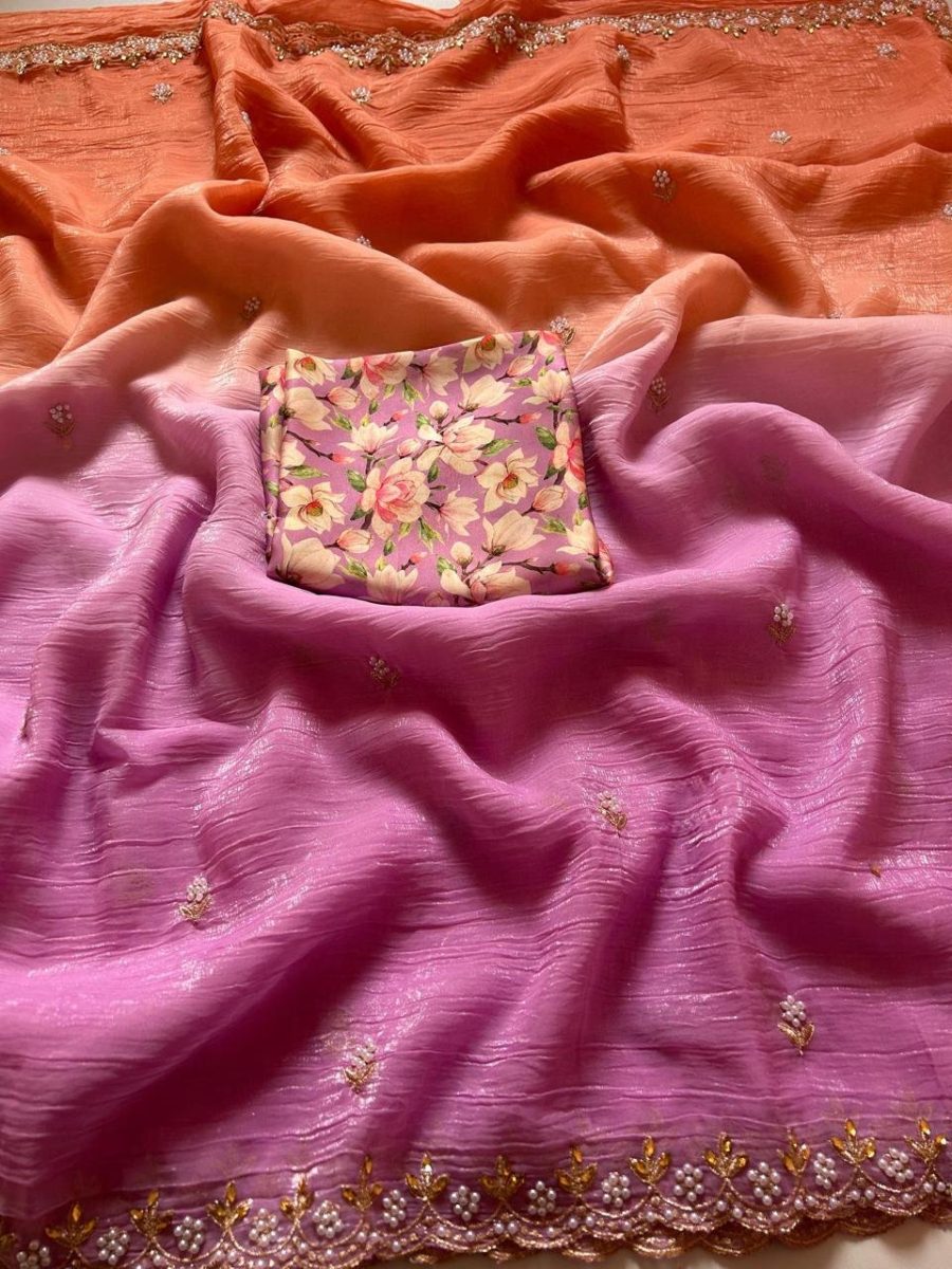 Chiffon Crush Sarees