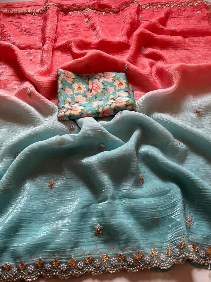 Chiffon Crush Sarees
