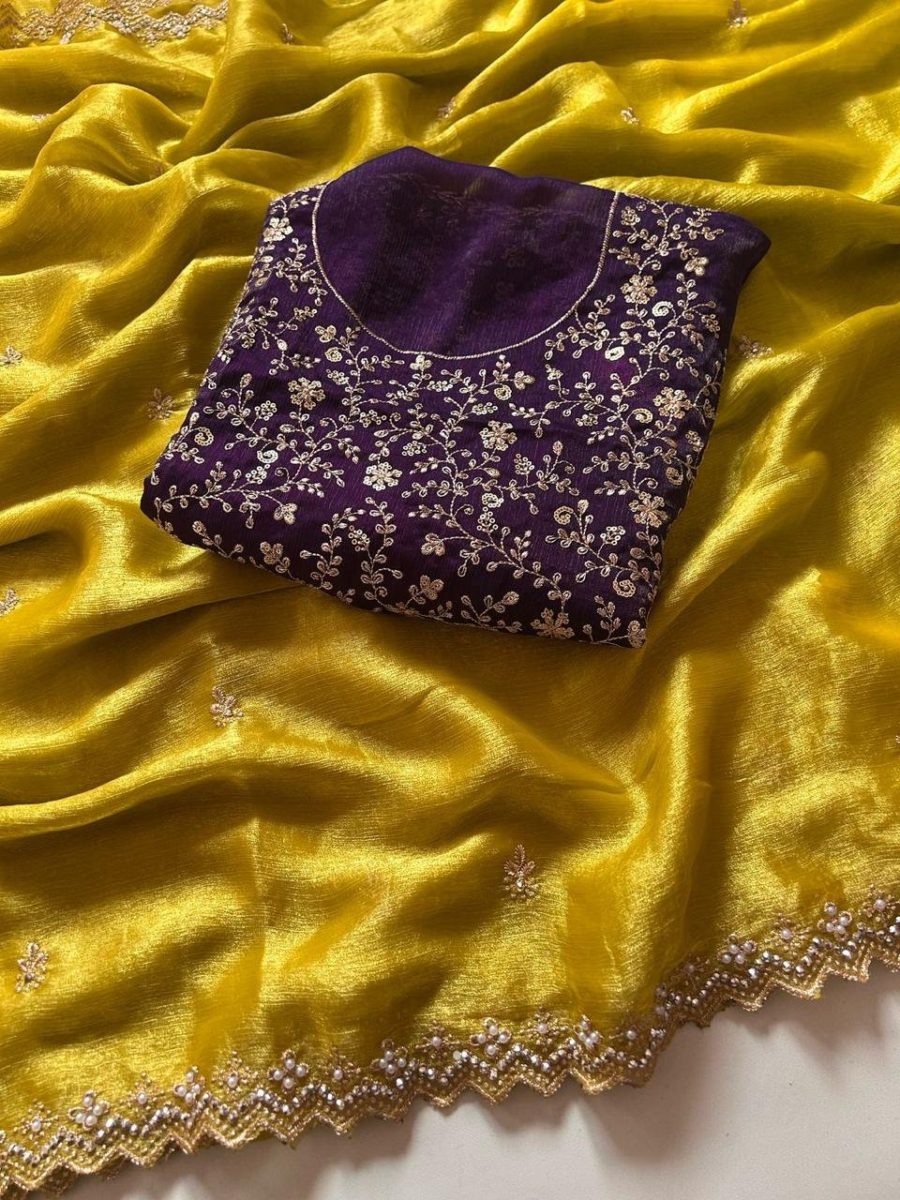 Crunchy Space Chiffon silk