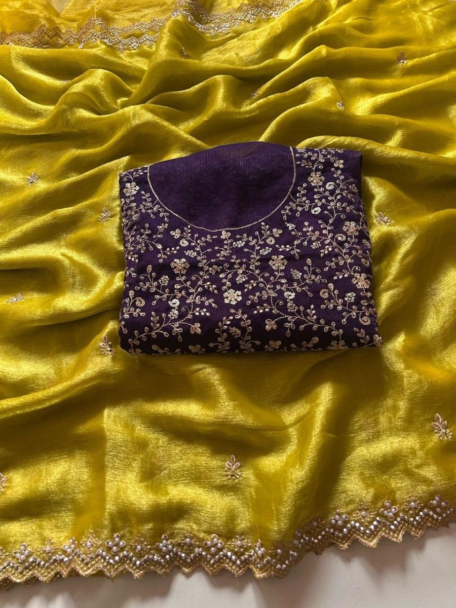 Crunchy Space Chiffon silk