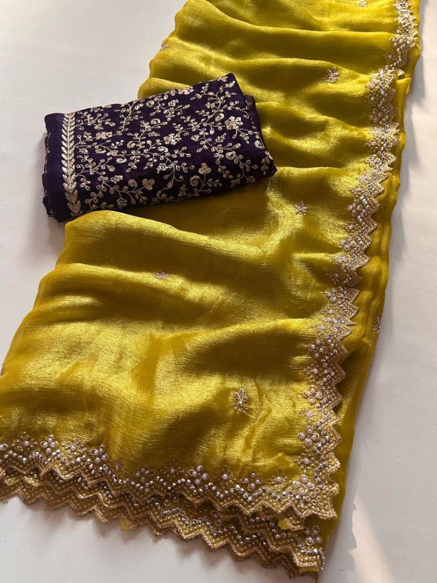 Crunchy Space Chiffon silk