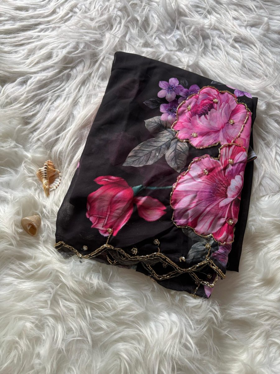 Floral Georgette Sarees 💕❤️