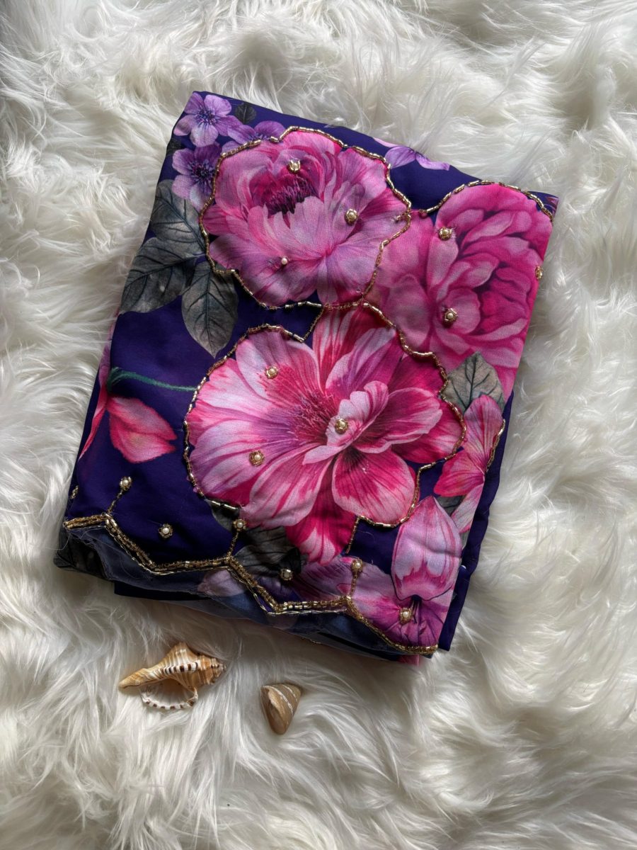 Floral Georgette Sarees 💕❤️