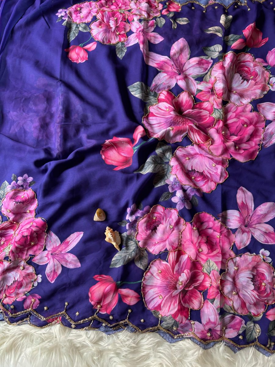 Floral Georgette Sarees 💕❤️