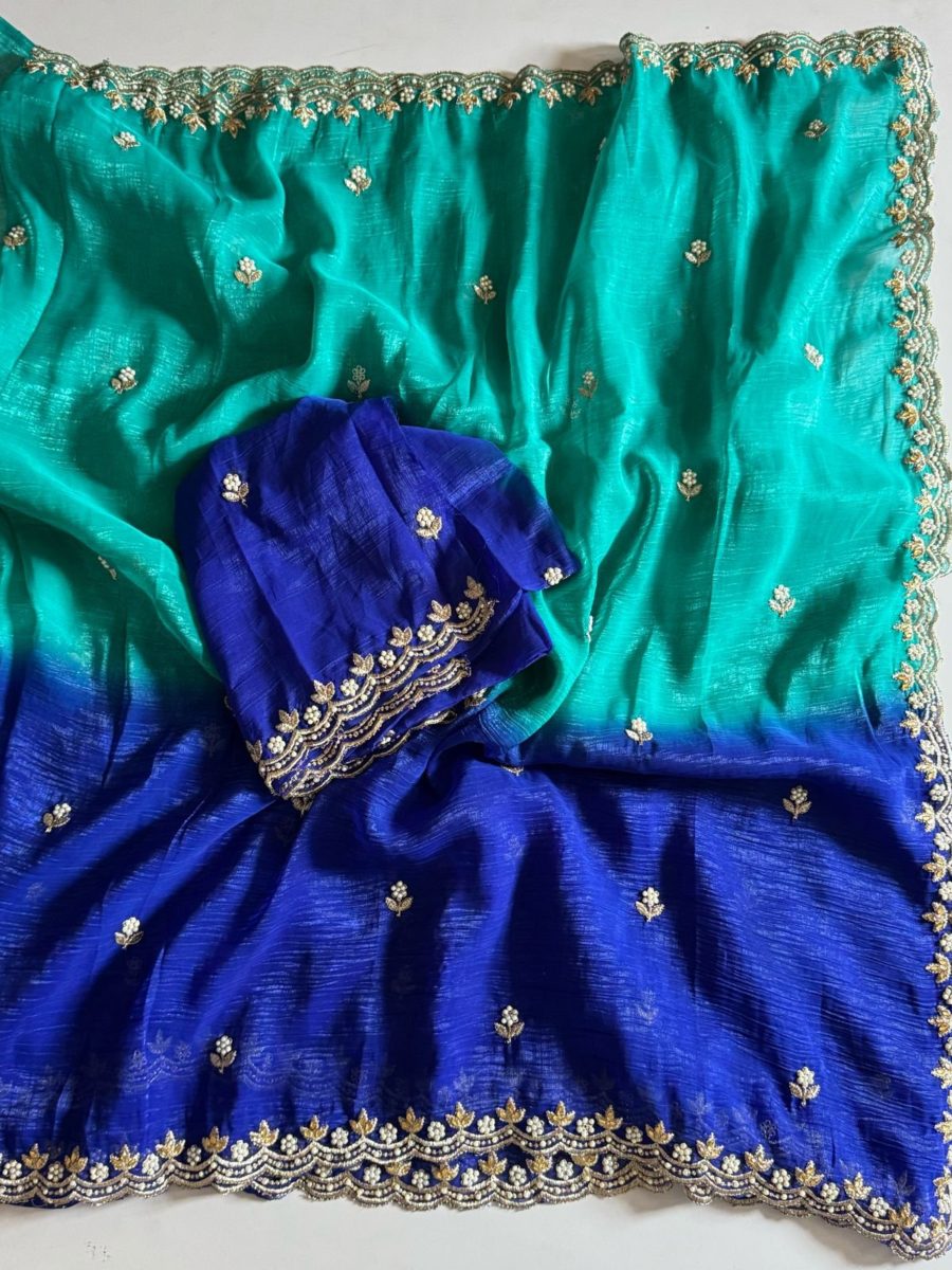 Crunchy Chiffon saree