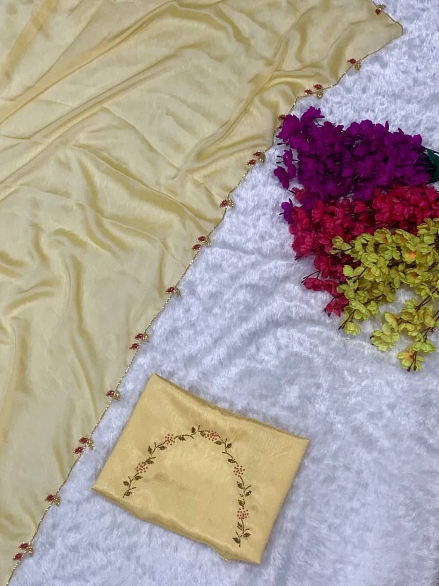 NiLA - Simple Handwork Saree 💕