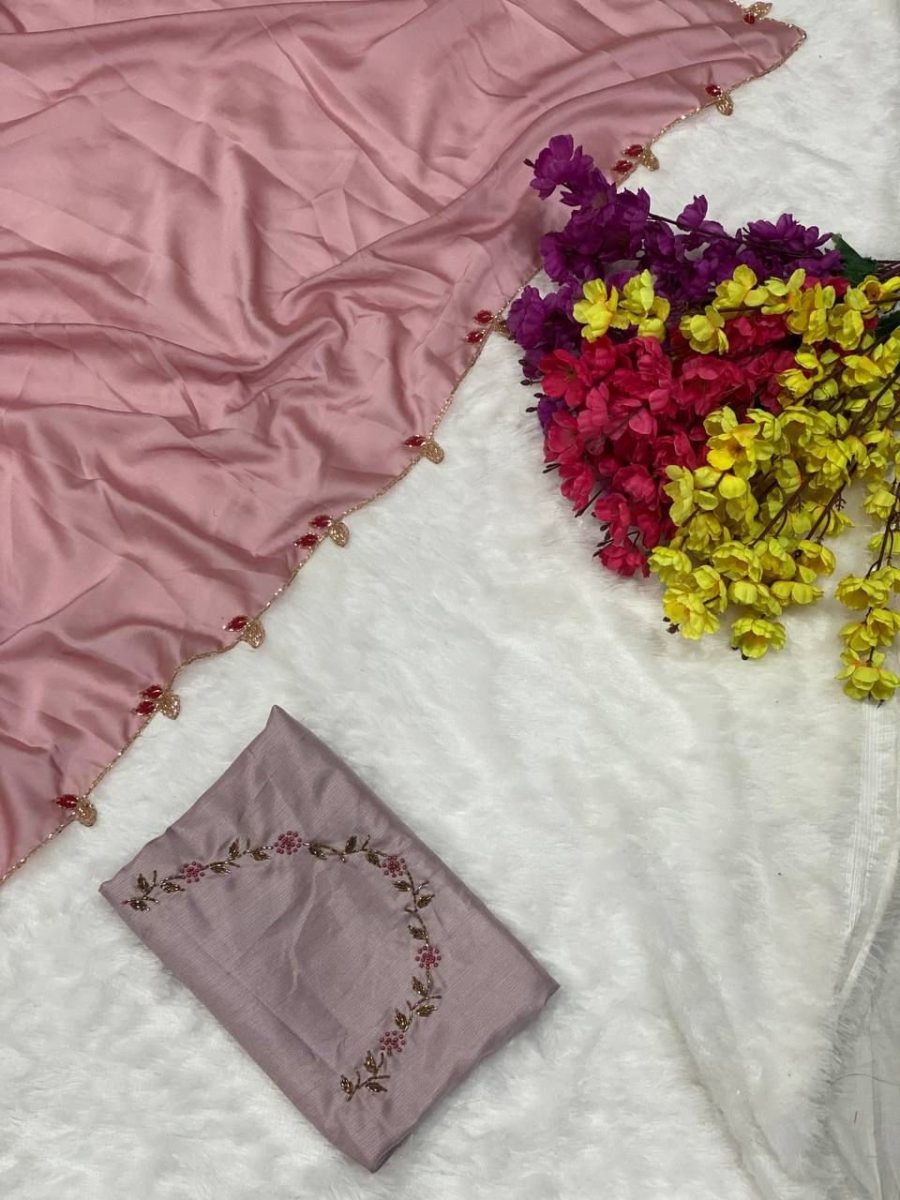 NiLA - Simple Handwork Saree 💕