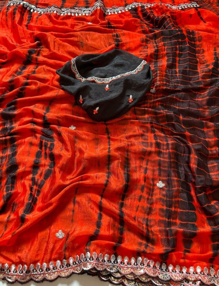 Bhama - a soft Chinnon saree