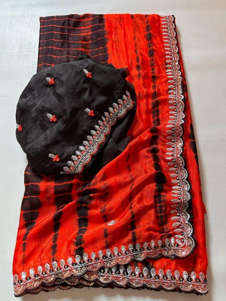 Bhama - a soft Chinnon saree