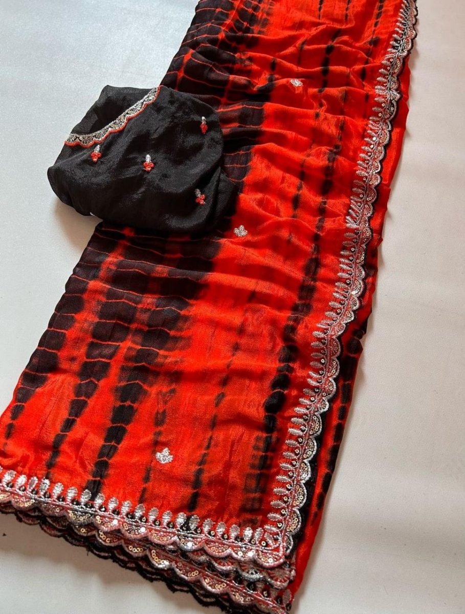 Bhama - a soft Chinnon saree