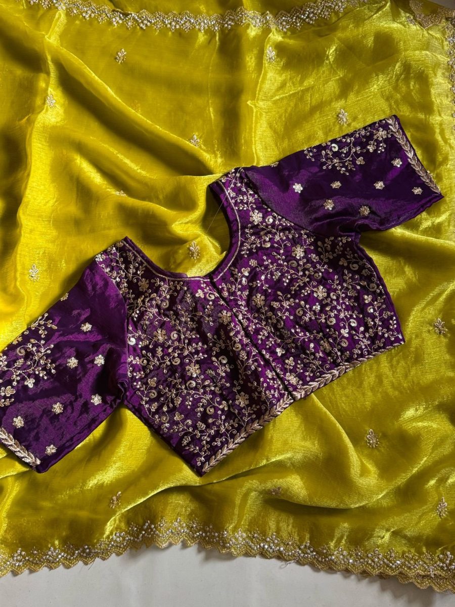 Crunchy Space Chiffon silk