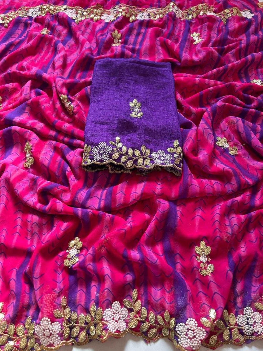 Varshi - Soft Georgette designer saree