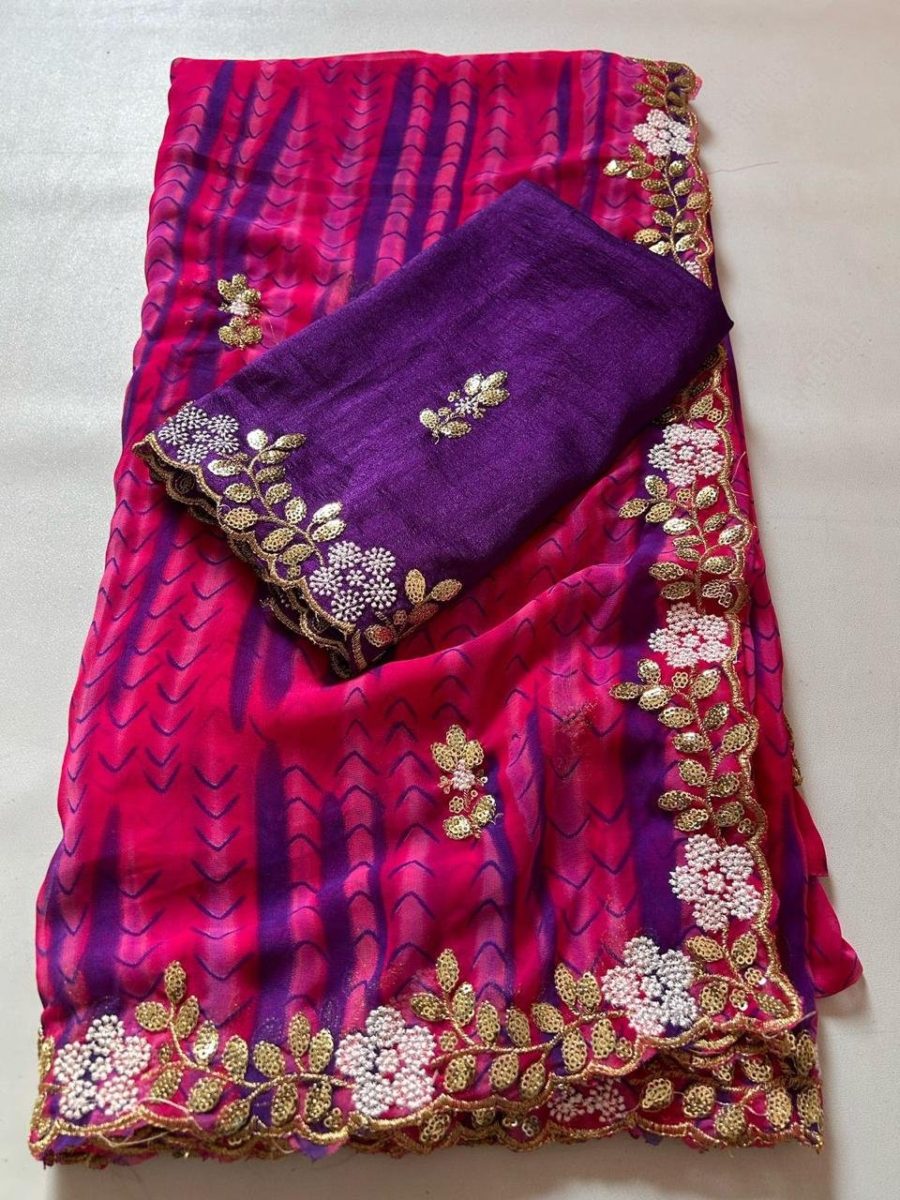 Varshi - Soft Georgette designer saree