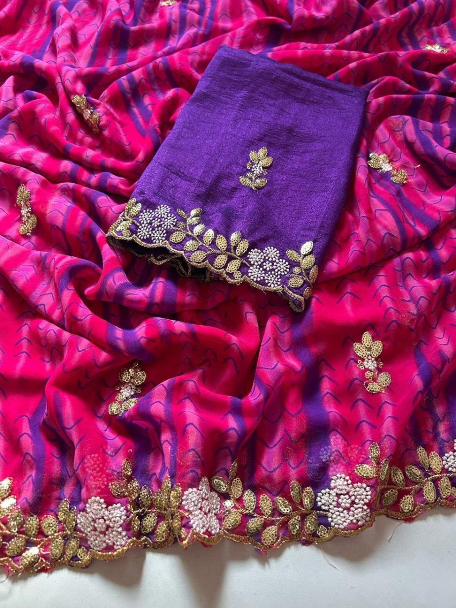 Varshi - Soft Georgette designer saree