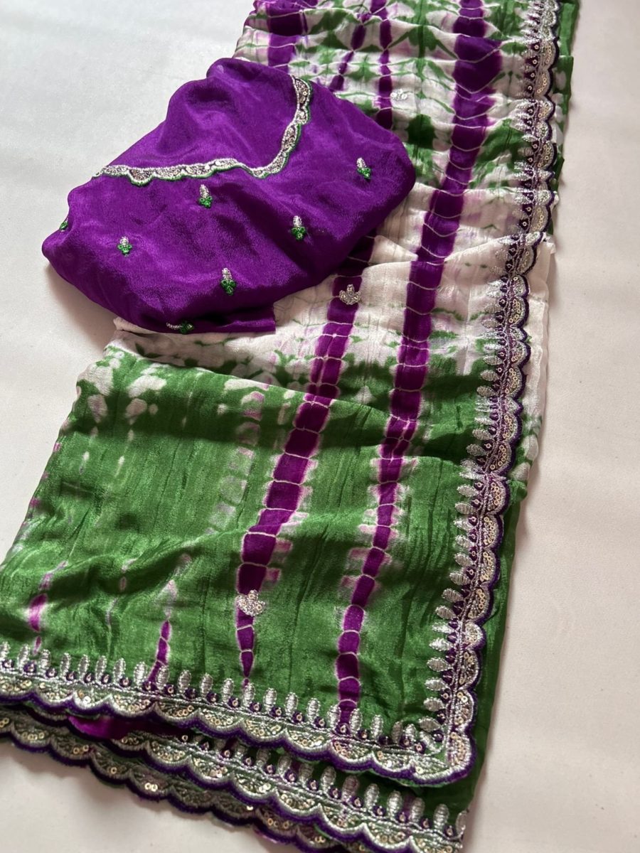 Bhama - a soft Chinnon saree