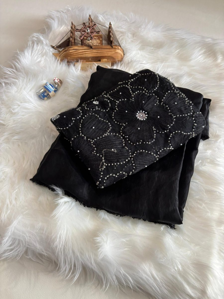 Bloom - space silk + 3D Designer Blouse 💕