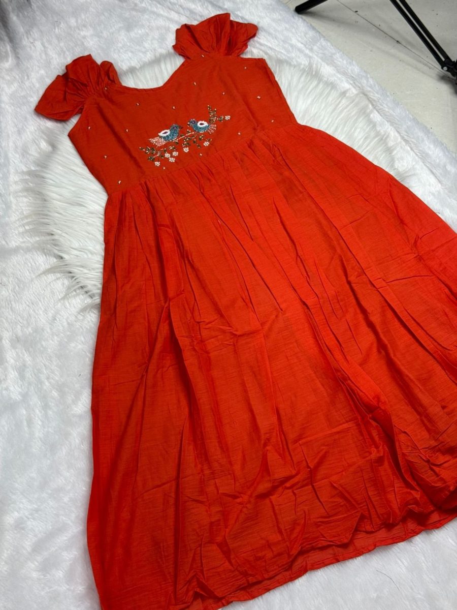 Bird : Designer Handworked Frock