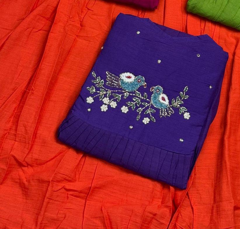 Bird : Designer Handworked Frock