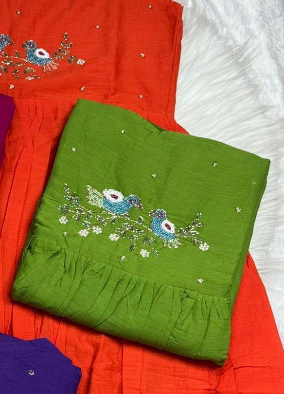 Bird : Designer Handworked Frock