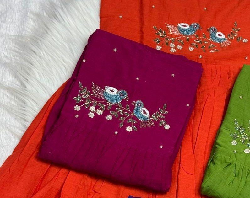 Bird : Designer Handworked Frock