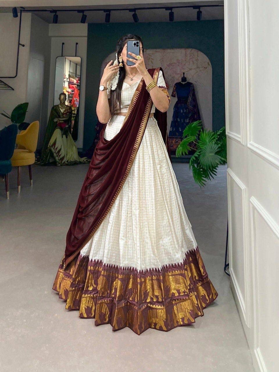 Kalyani Poly Cotton Lehenga Set