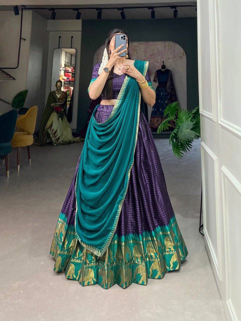 Kalyani Poly Cotton Lehenga Set