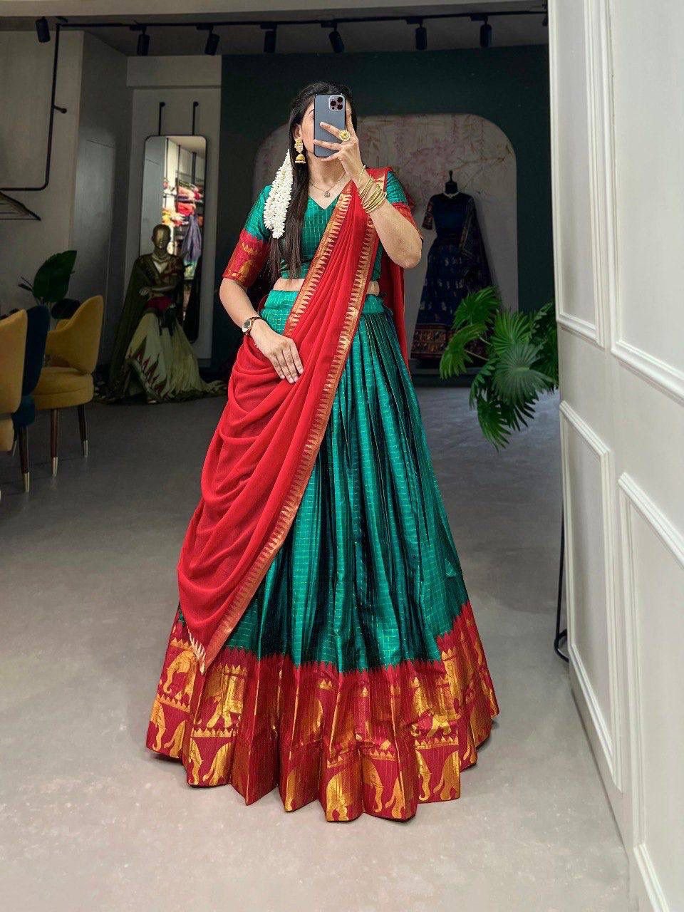 Kalyani Poly Cotton Lehenga Set