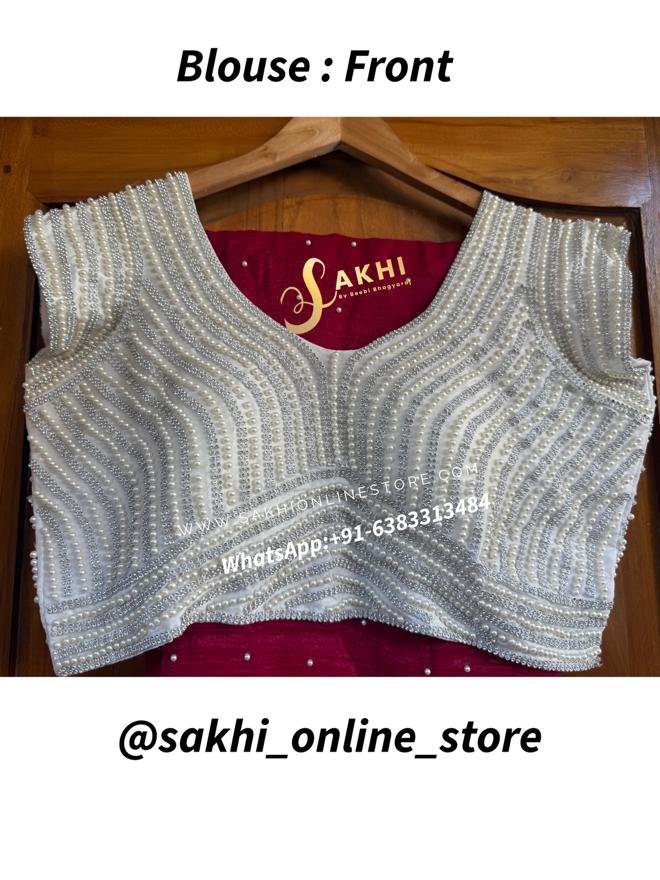 Pearl Saree &amp; Blouse💕