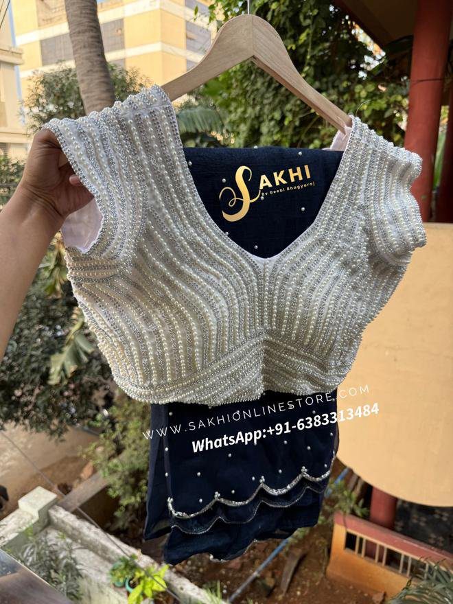 Pearl Saree &amp; Blouse💕